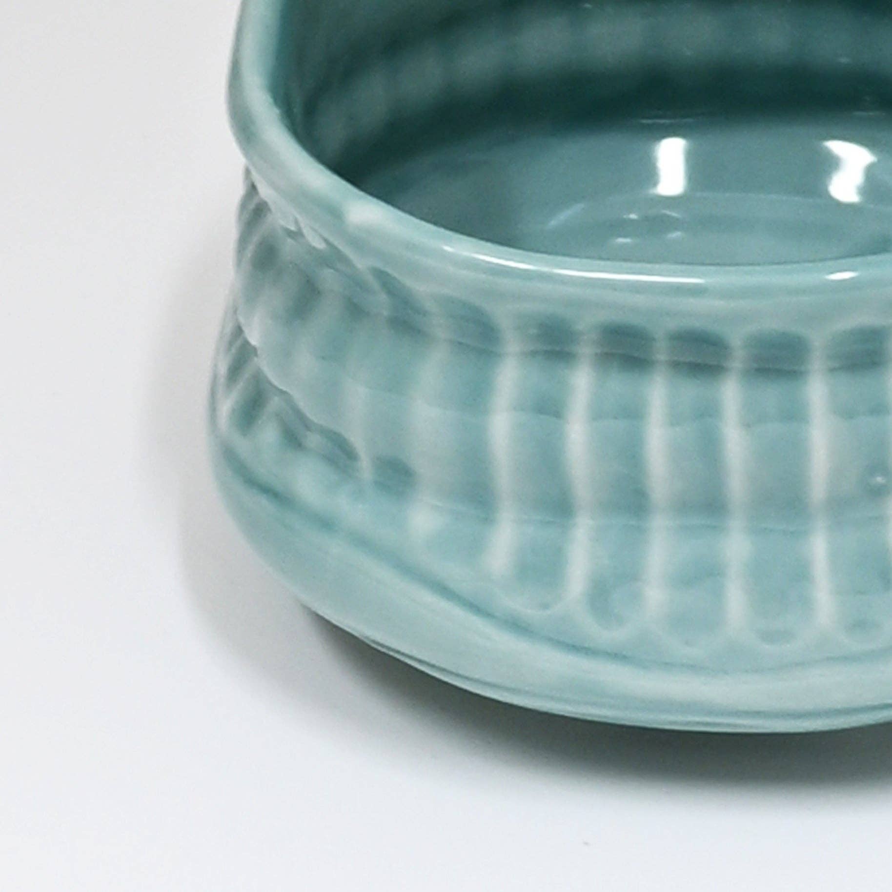 Minoware Turquoise Mini Matcha Bowl 7oz 2.95"D x 2.15"H JP (1/96)