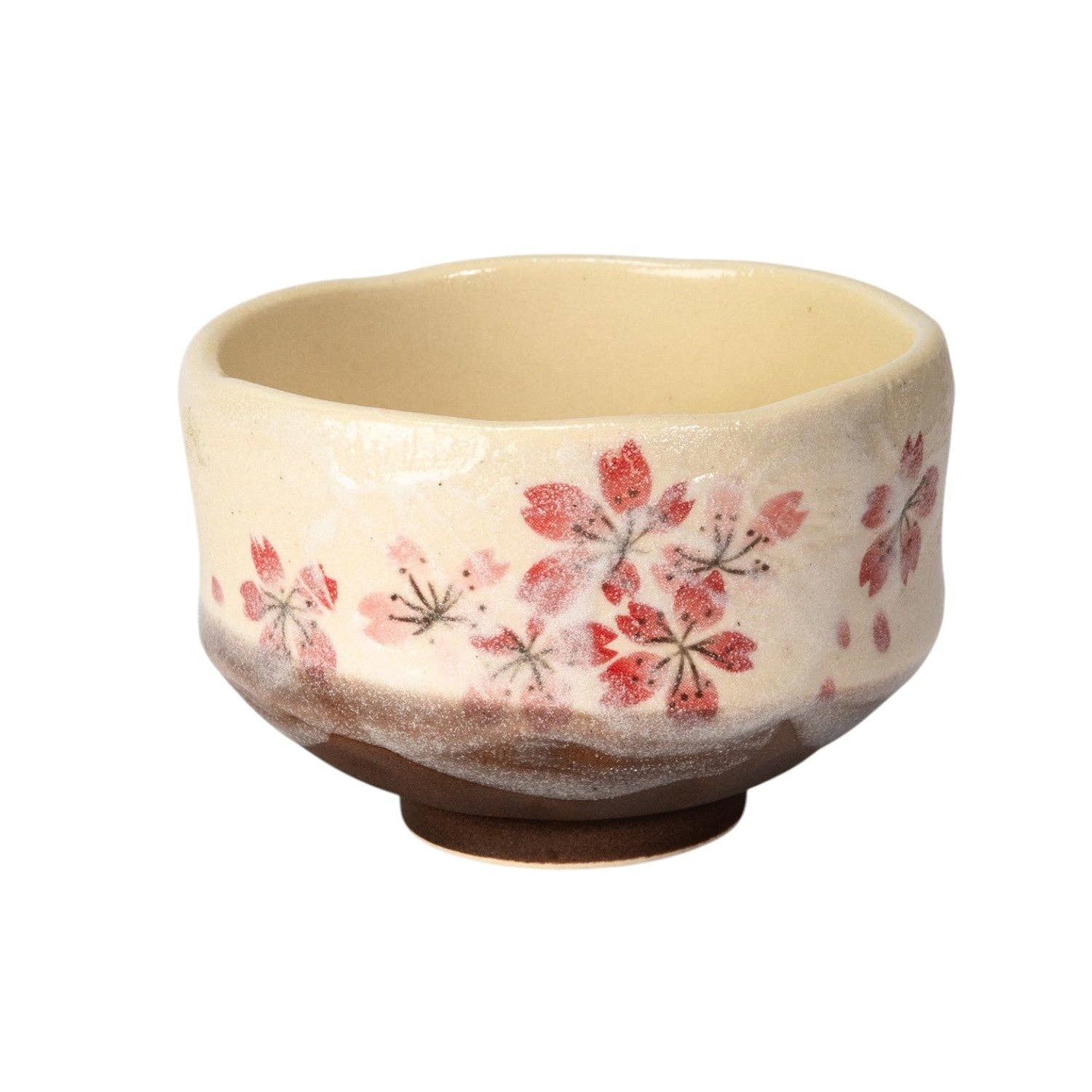 Pink Cherry Blossoms Mini Matcha Bowl 8oz 3.75"D x 1.5"H Porcelain JP (1/36)