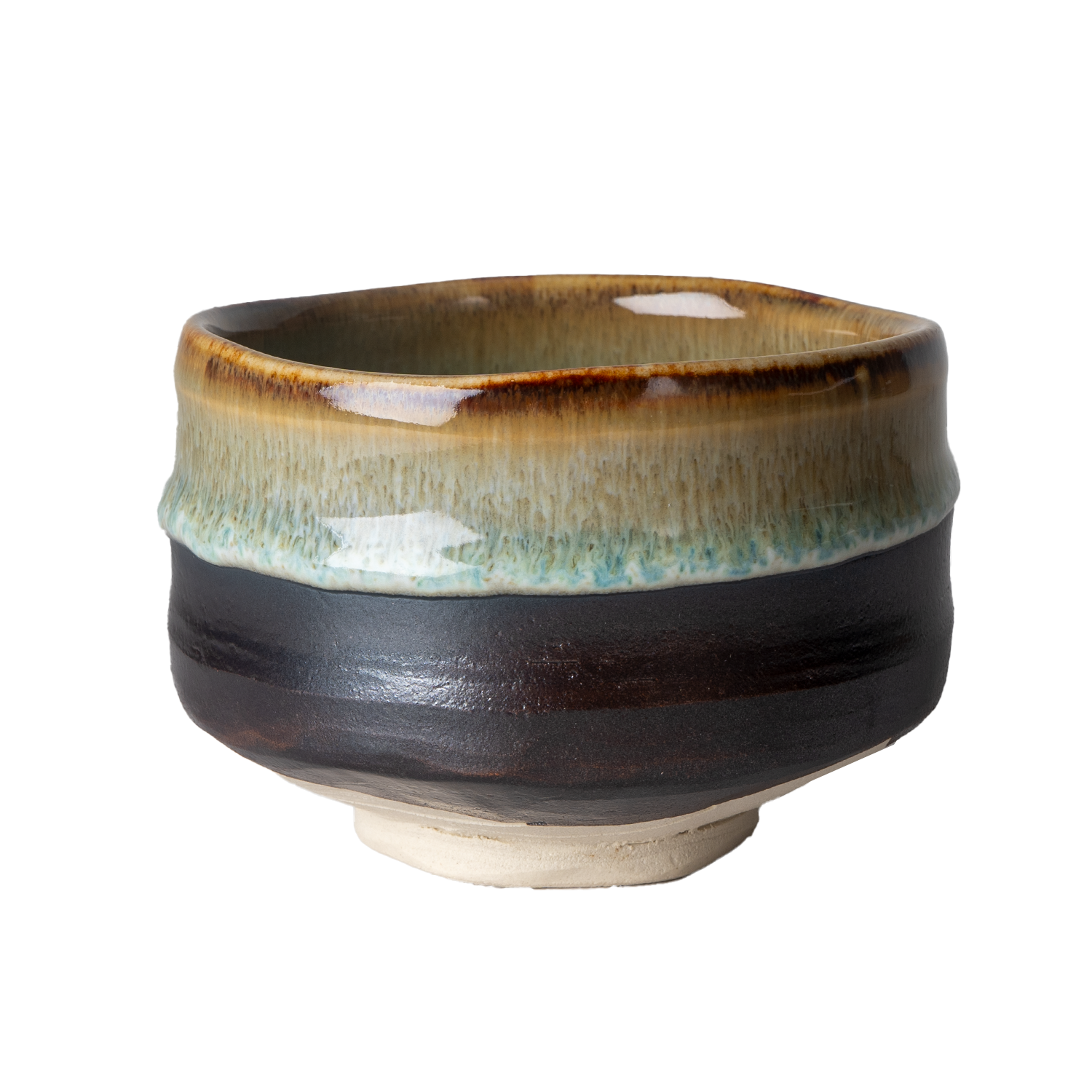 12oz Matcha Bowl Black Brown Reactive JP (1/48)